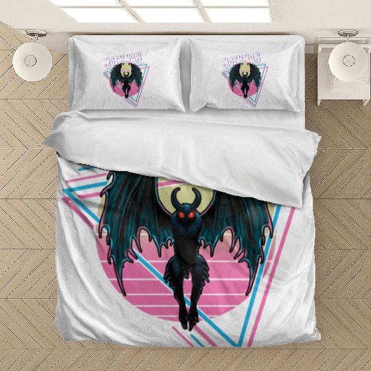 Mothman Retro Vintage Monster Creepy Cryptid Bedding Sets