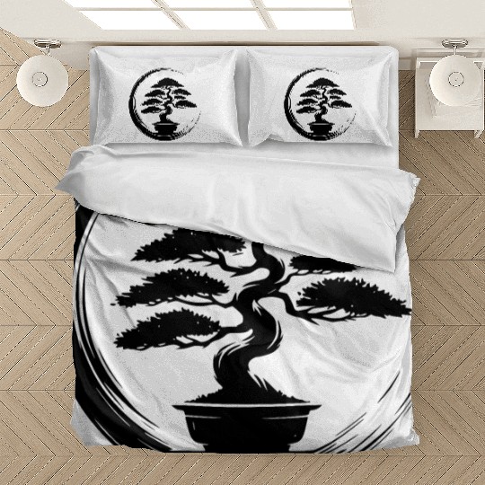 Beautiful Old Bonsai Tree At Sunrise Bedding Sets