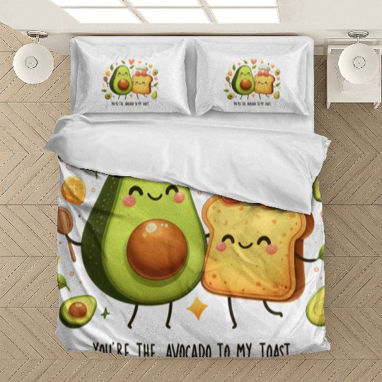 Funny Avocado Toast Bedding Sets
