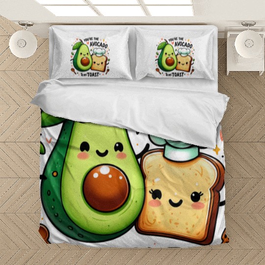 Happy Avocado Toast - Cute and Funny Bedding Sets
