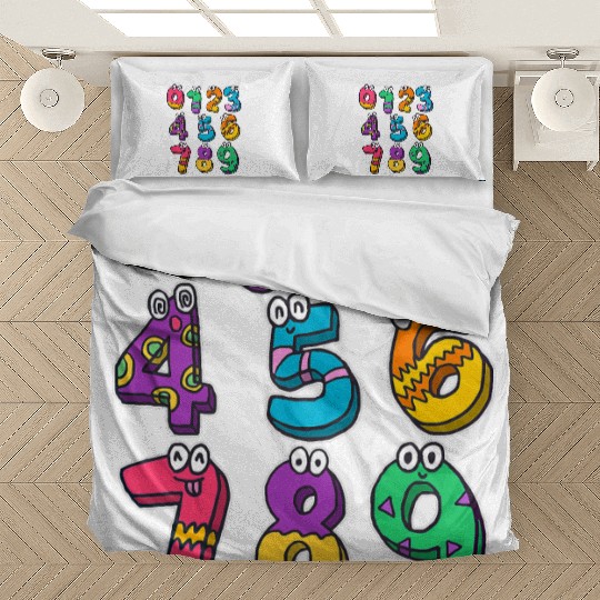 Funny Number Maths Back To School Teacher Kids Bedding Sets