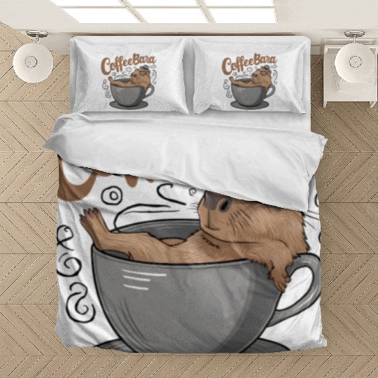 Coffeebara Capybara Coffedrinker Bedding Sets