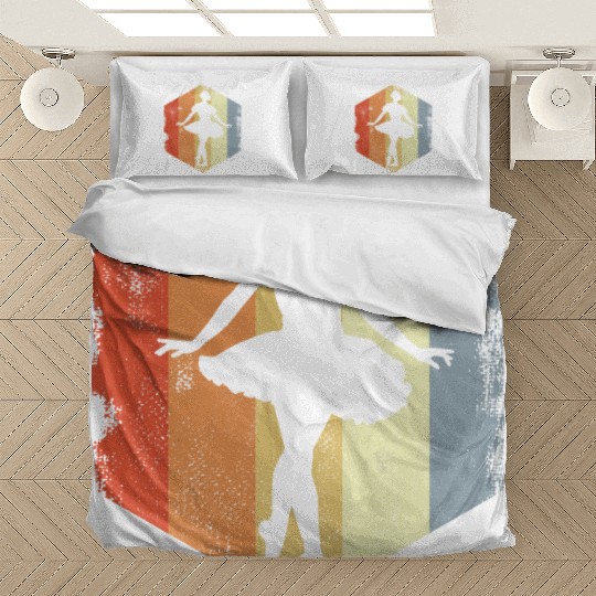 Ballet Girl Sketch Vintage Look Bedding Sets
