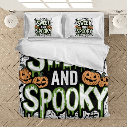 Sweet and Spooky - Sweet Halloween Saying Bedding Sets