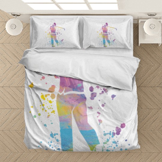 Golfer Colorsplash Kids Miniature Golf Bedding Sets