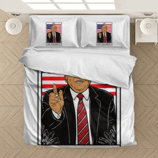 Trump 2024 The President Tarot Card 47 Premium Bedding Sets