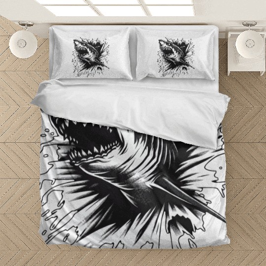 Shark Sea Fish Lover Funny Design Bedding Sets