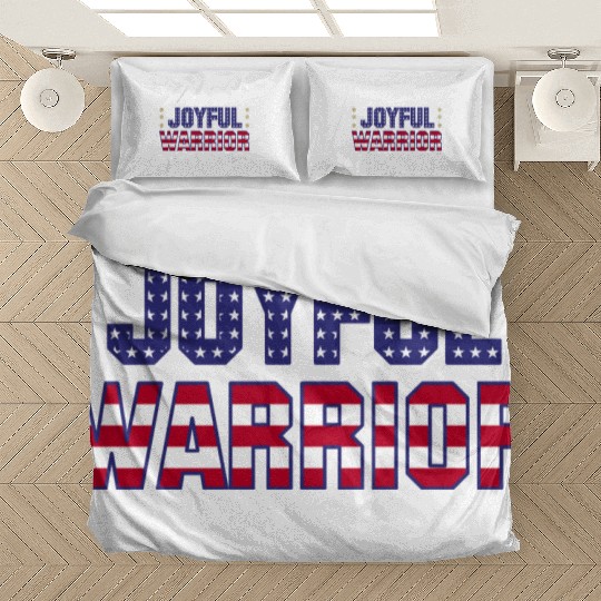 Joyful Warrior - Harris Walz 2024 Election America Bedding Sets