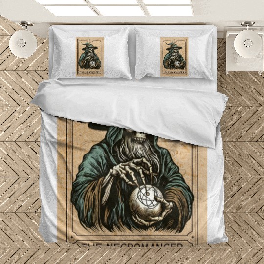 Necromancer - Spooky Necromancer Bones Necromancer Bedding Sets