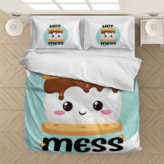 Hot Mess Kawaii S'more Meme Bedding Sets