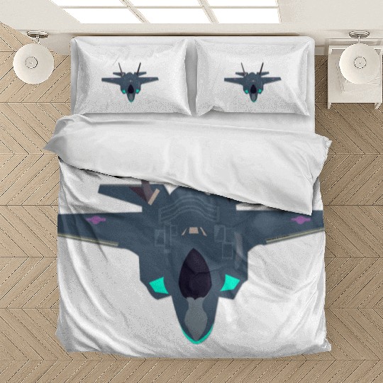 Stealthy F-35 Fighter Jet Design Bedding Sets