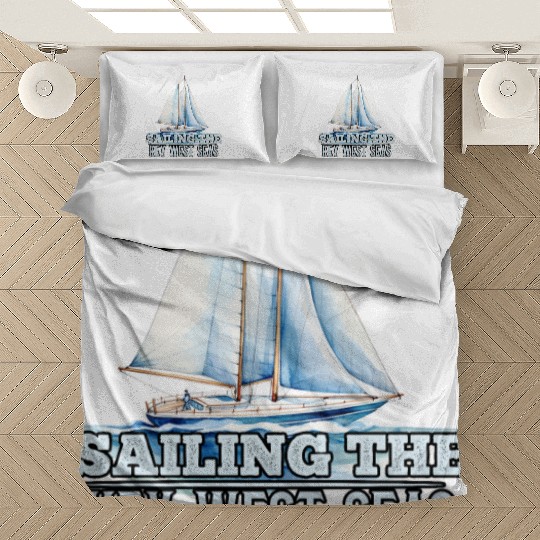 West Keys SAILING THE KEY-WEST SEAS Sailor Bedding Sets