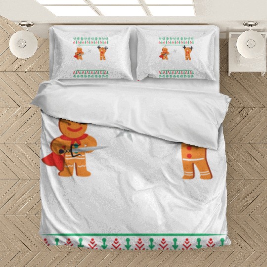 Funny Ginjas Gingerbread Ninjas Funny Ugly Christ Bedding Sets