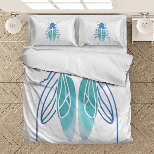 Cicada Charm-inspired Life Cycle Unique Insect Bedding Sets