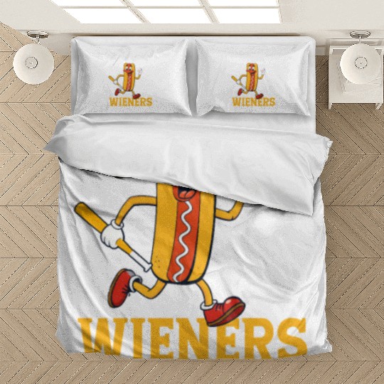 I'm Just Here For Wieners & Home Runs Baseball Spo Bedding Sets