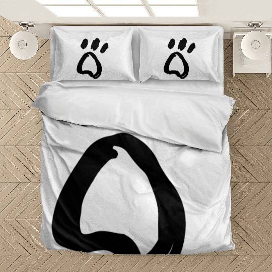 Dog Paw Print - White Bedding Sets