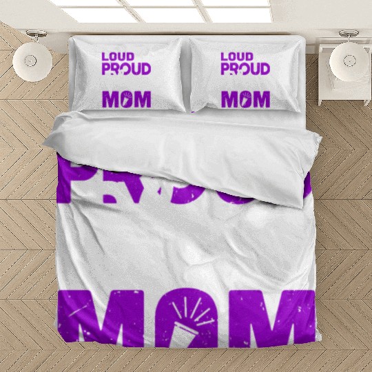 Loud & Proud Cheer Mom Cheerleading Mother's Day Bedding Sets