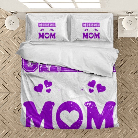 Loud & Proud Cheer Mom Cheerleading Mother's Day Bedding Sets