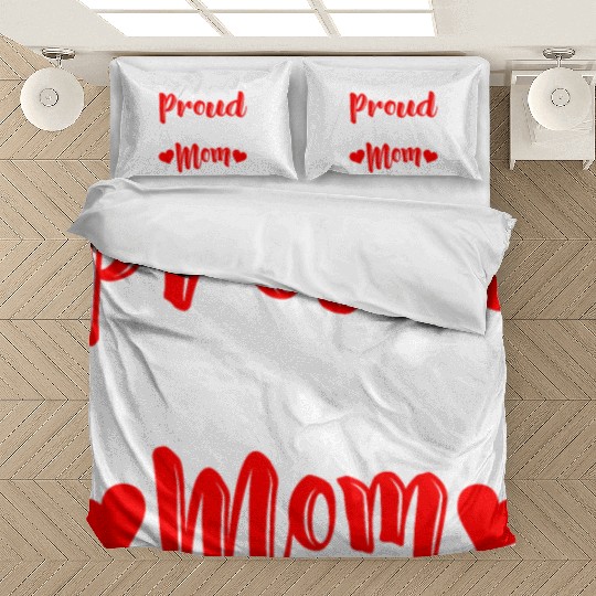 Proud Cheer Mom Cheerleading Mommy Mother's Day Bedding Sets