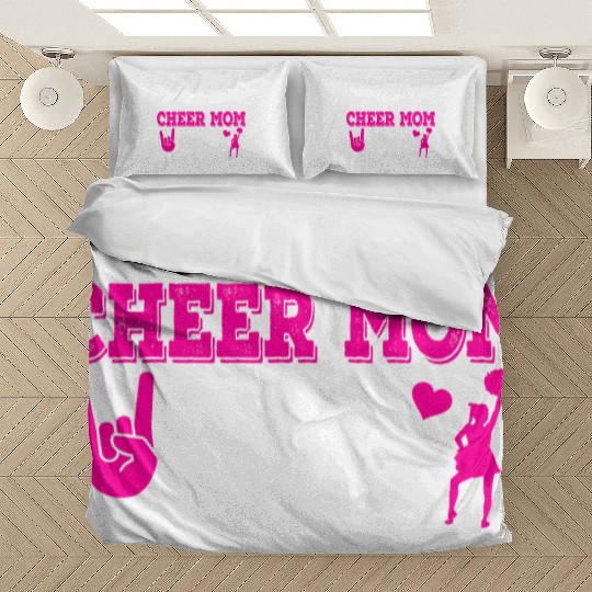 Rockin Cheer Mom Life Cheerleading Mother's Day Bedding Sets