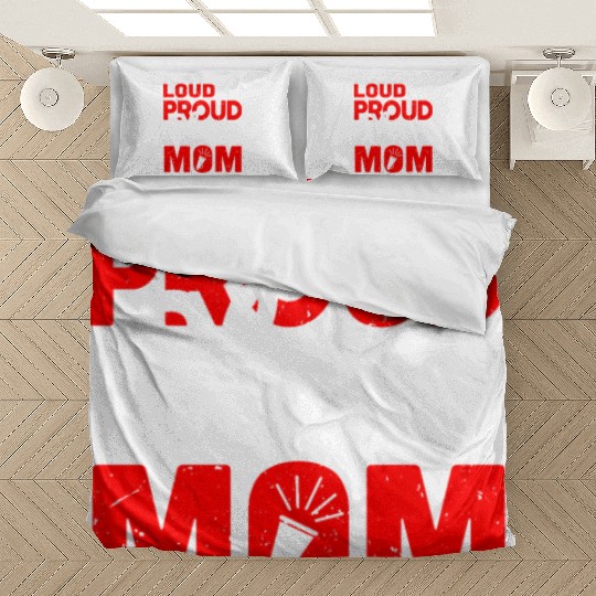 Loud & Proud Cheer Mom Cheerleading Mother's Day Bedding Sets