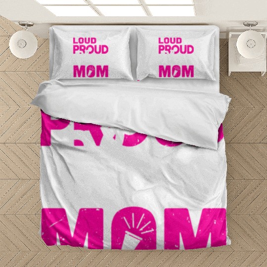 Loud & Proud Cheer Mom Cheerleading Mother's Day Bedding Sets