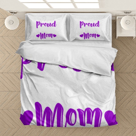 Proud Cheer Mom Cheerleading Mommy Mother's Day Bedding Sets