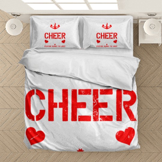 Crazy Cheer Mom Cheerleading Mommy Mother's Day Bedding Sets