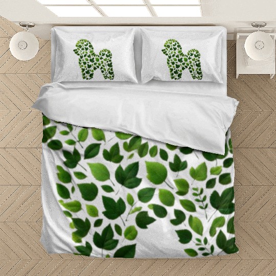Leafy Dog: Embracing Nature’s Green Essence Bedding Sets