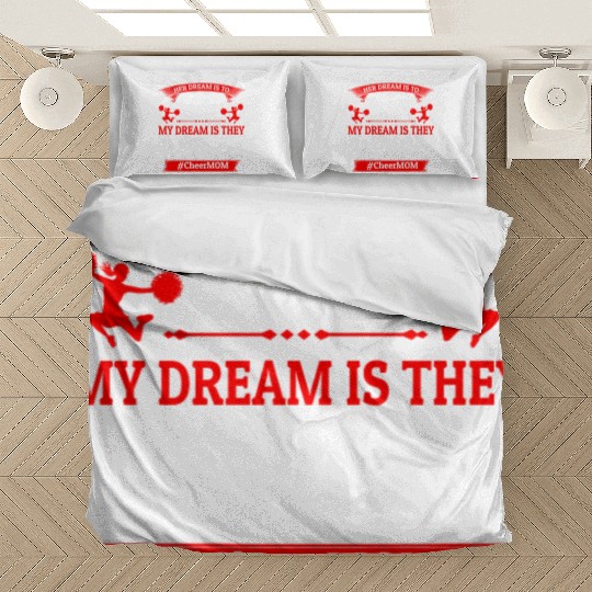 Dream Cheer Mom Cheerleading Mommy Mother's Day Bedding Sets