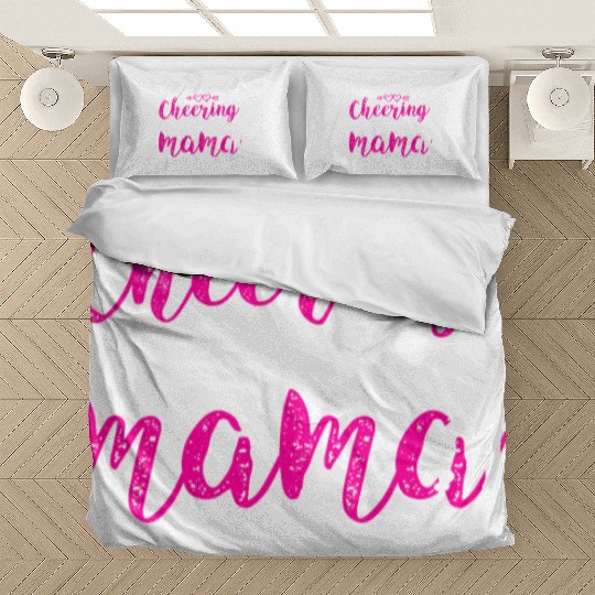 Loves Cheer Mom Cheerleading Mommy Mother's Da Bedding Sets