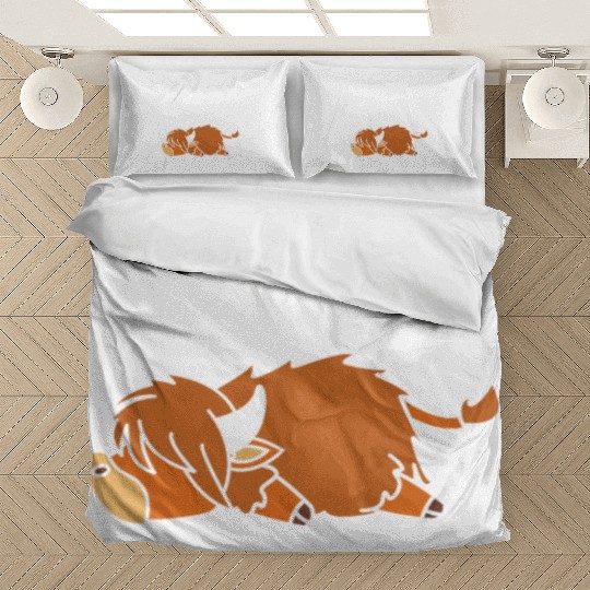 Just A Little Moody Highland Cow Bedding Sets