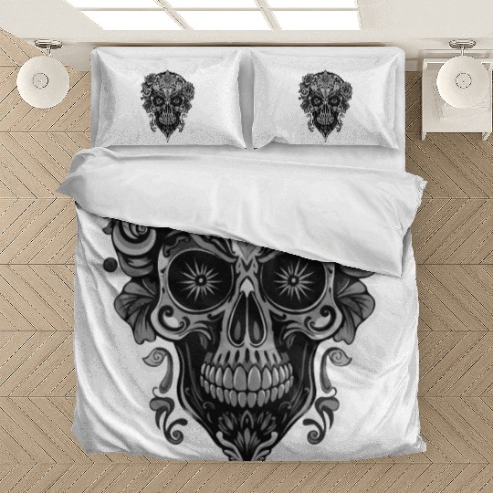 A abstract sugar skull Calavera Bedding Sets