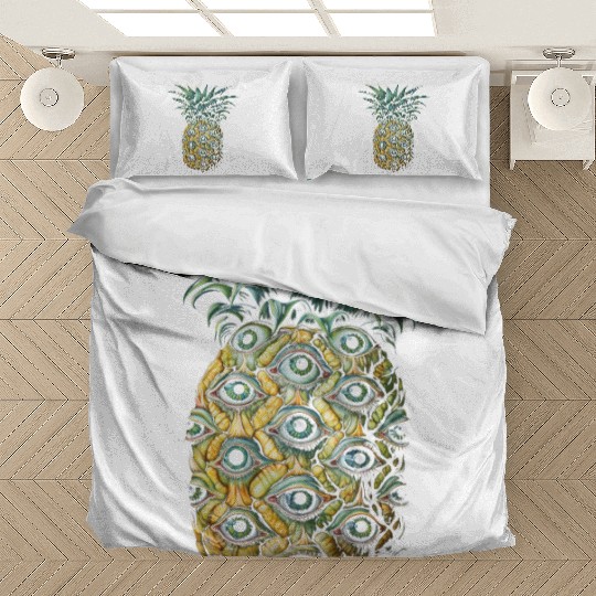 Weirdcore Aesthetic Pineapple Eyes Human Eyeball S Bedding Sets