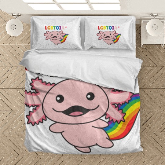 Axolotl - Rainbow Flag LGBT Pride Bedding Sets