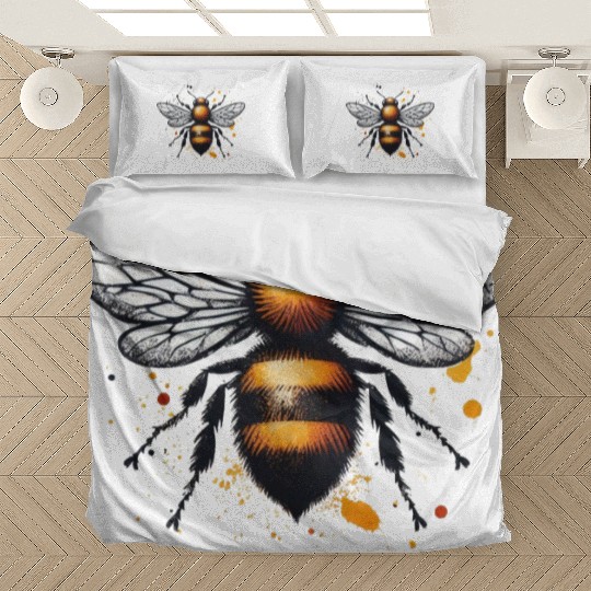Honey Bee Insect Art Bedding Sets