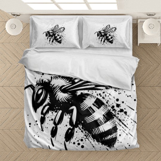 Honey Bee Insect Art 4 Bedding Sets