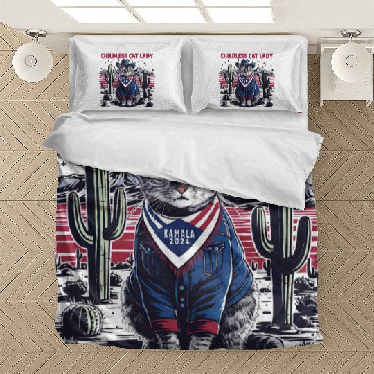 Childless Cat Lady For Kamala Bedding Sets