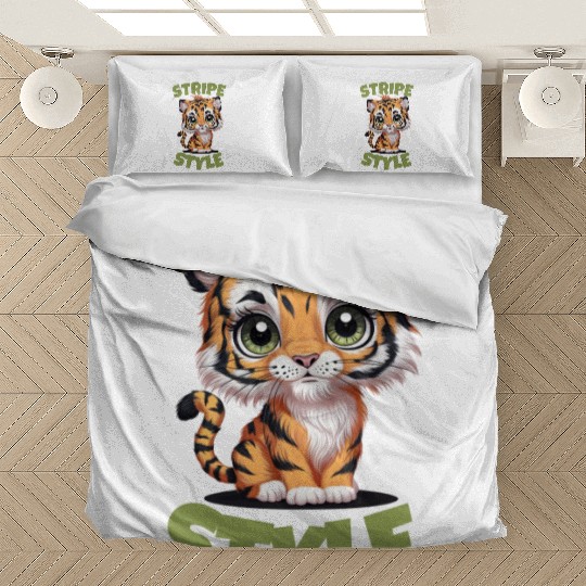 Cute Tiger Stripe Style Bedding Sets