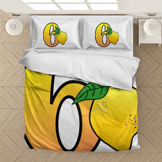Number 60th Birthday - Lemon Bedding Sets