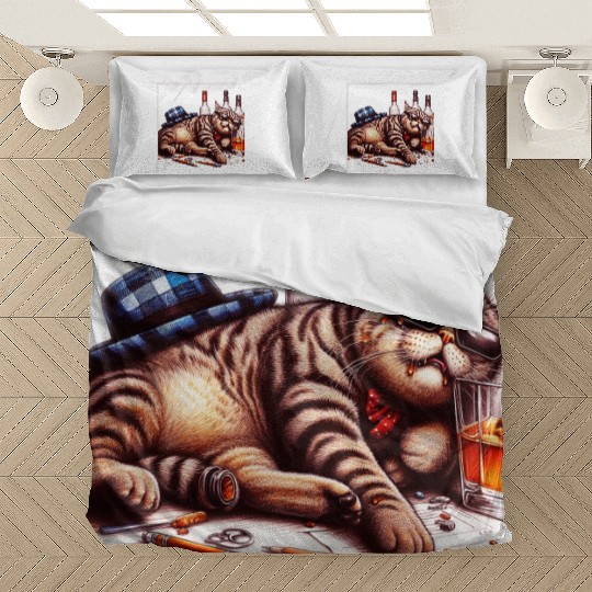 Cat as a person Bedding Sets