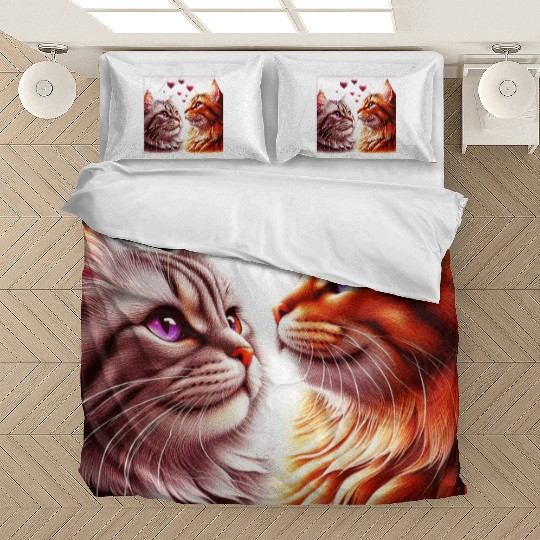 Cat as a person Bedding Sets