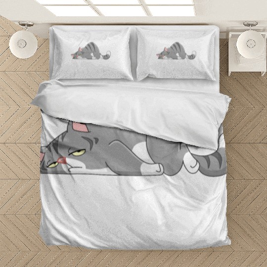 Funny Cat-Nap-Asana sleeping yoga Bedding Sets