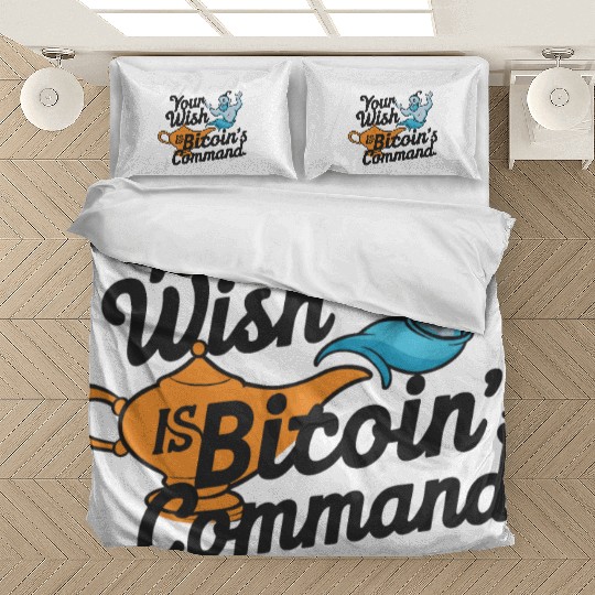 Bitcoin Genie - Your Wish is Bitcoin's Command Bedding Sets