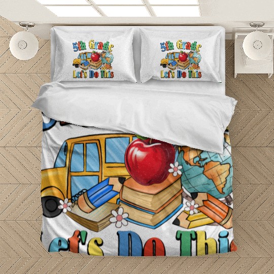 back to school Let's Do This 5th Bedding Sets