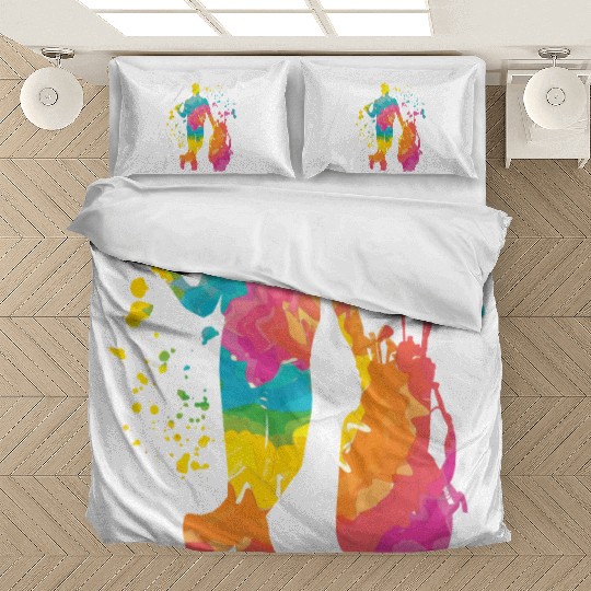 Golfer Colorsplash Kids Miniature Golf Bedding Sets