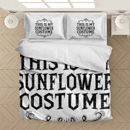 This Is My Sunflower Costume Funny Lazy Halloween Bedding Sets