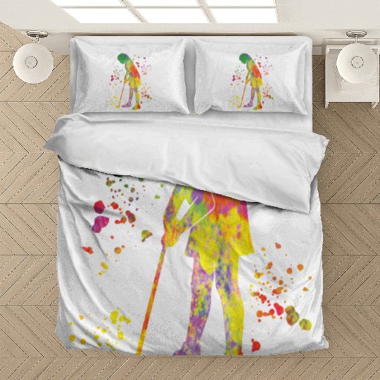 Golfer Colorsplash Kids Miniature Golf Bedding Sets