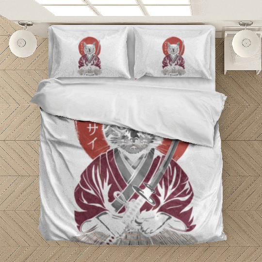 Neko Battousai Samurai Cat Classic Bedding Sets