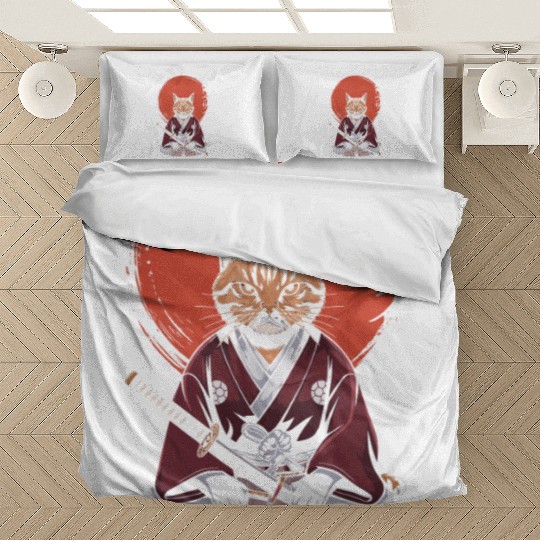 Neko Battousai Samurai Cat Classic Bedding Sets